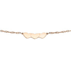 9K Rose Gold  Anklet,  Gold Wt. 0.8 Gms