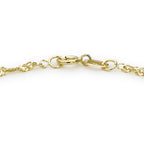 9K Yellow Gold  Anklet,  Gold Wt. 0.92 Gms