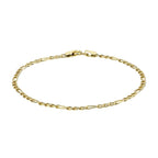 9K Yellow Gold  Anklet,  Gold Wt. 0.97 Gms