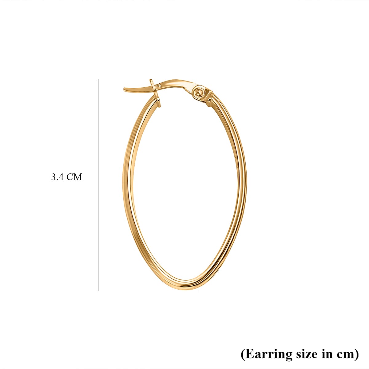 Maestro Collection - 9K Yellow Gold Hoop Earrings 7594942 4