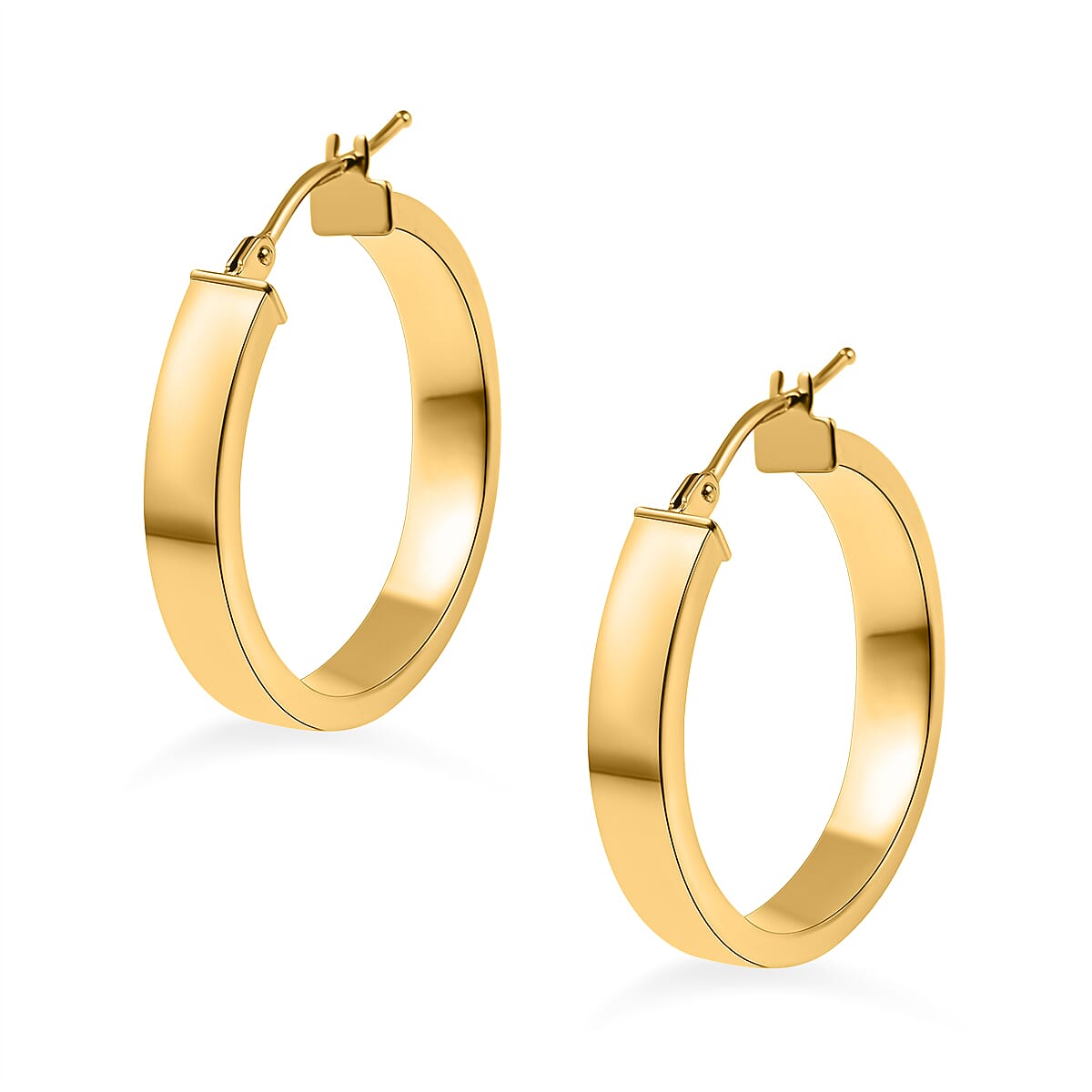 Maestro Collection - 9K Yellow Gold Hoop Earrings 7638455 0