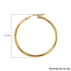 Maestro Collection - 9K Yellow Gold Hoop Earrings