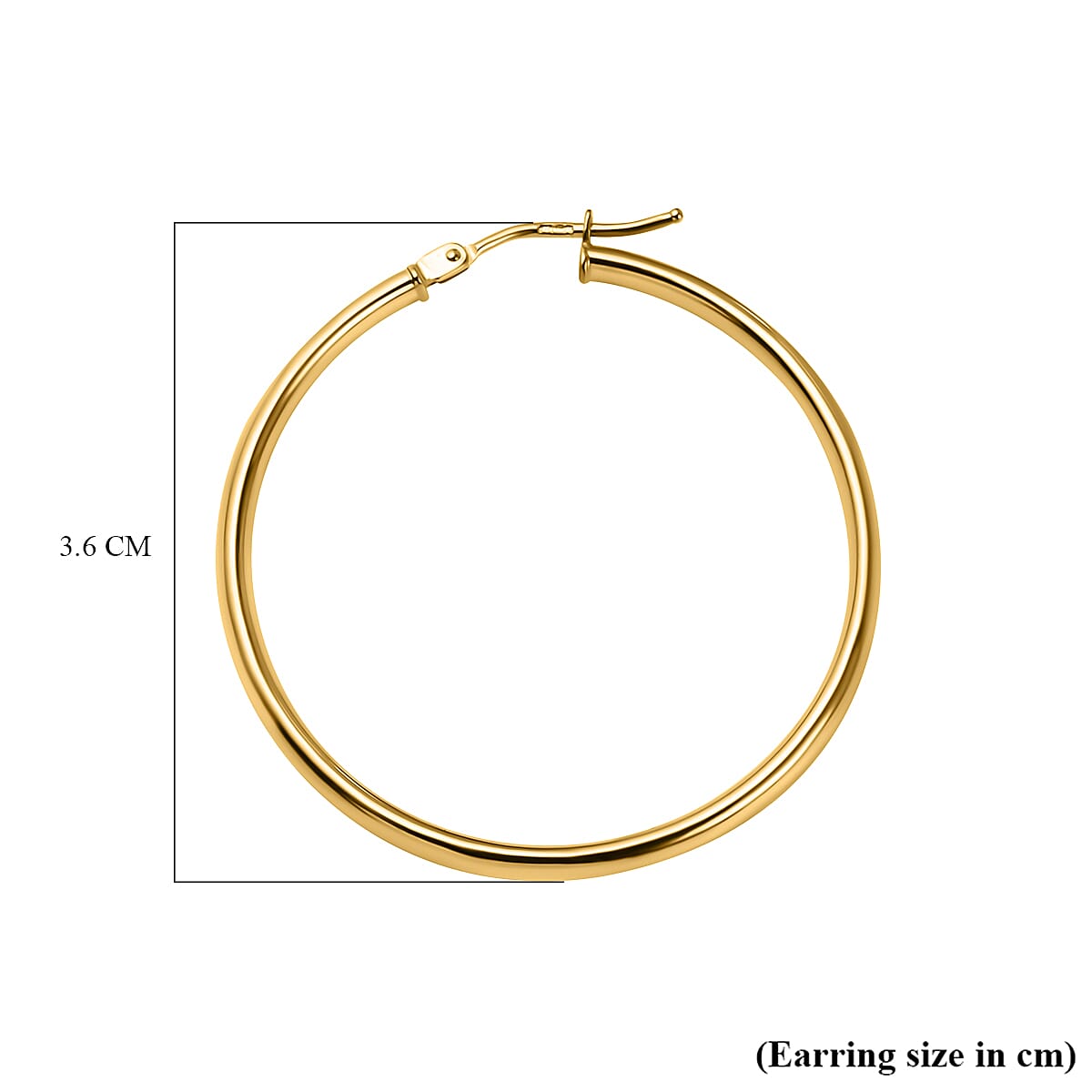 Maestro Collection - 9K Yellow Gold Hoop Earrings 7638452 3