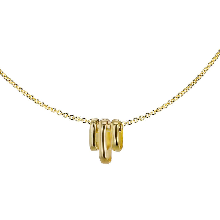 3 Bar Pendant With Adjustable Necklace in 9K Yellow Gold 15 Inch 7568444 1