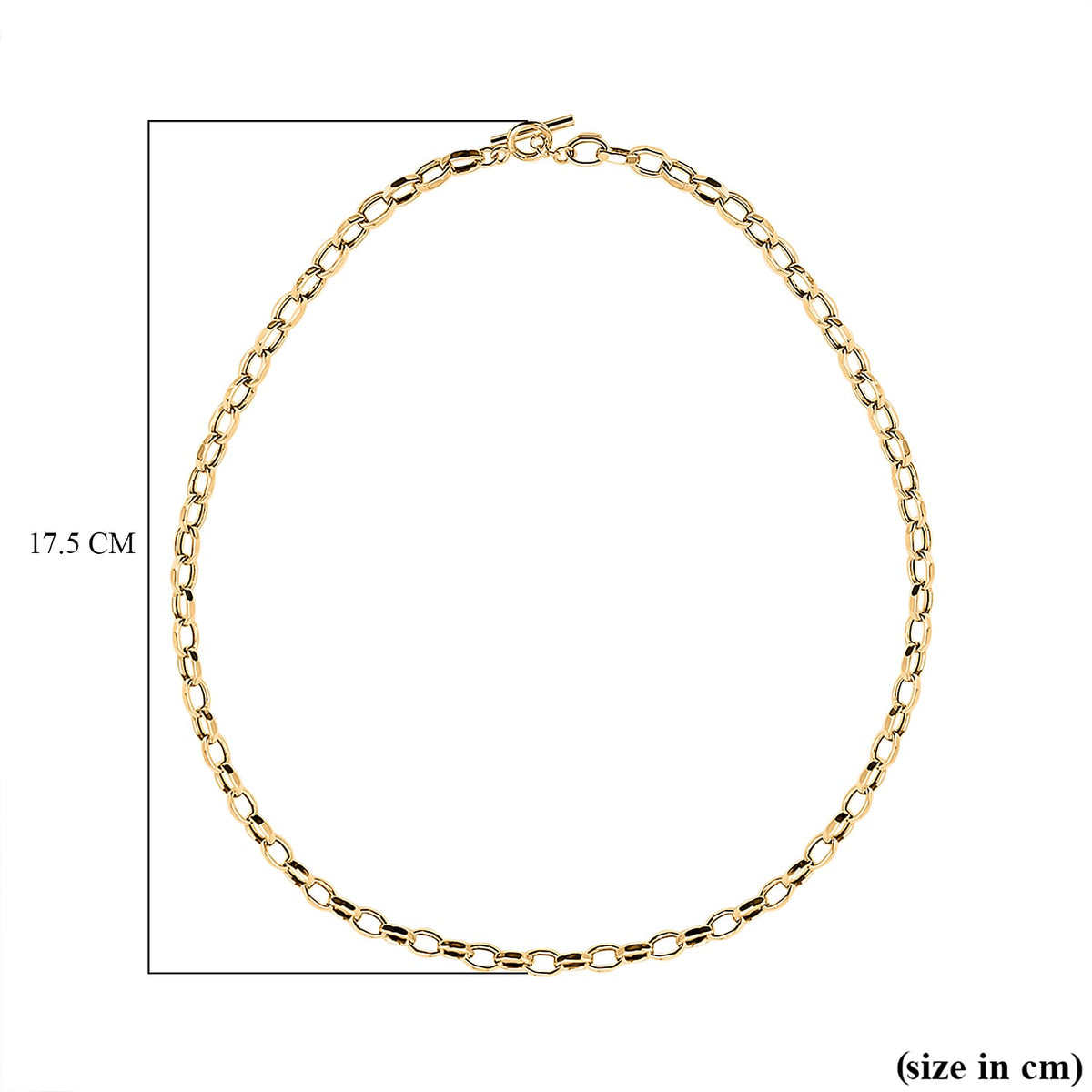 Maestro Collection - 9K Yellow Gold Rolo Necklace (Size - 20) with T-Bar Lock, Gold Wt. 7.5 Gms 7570627 5