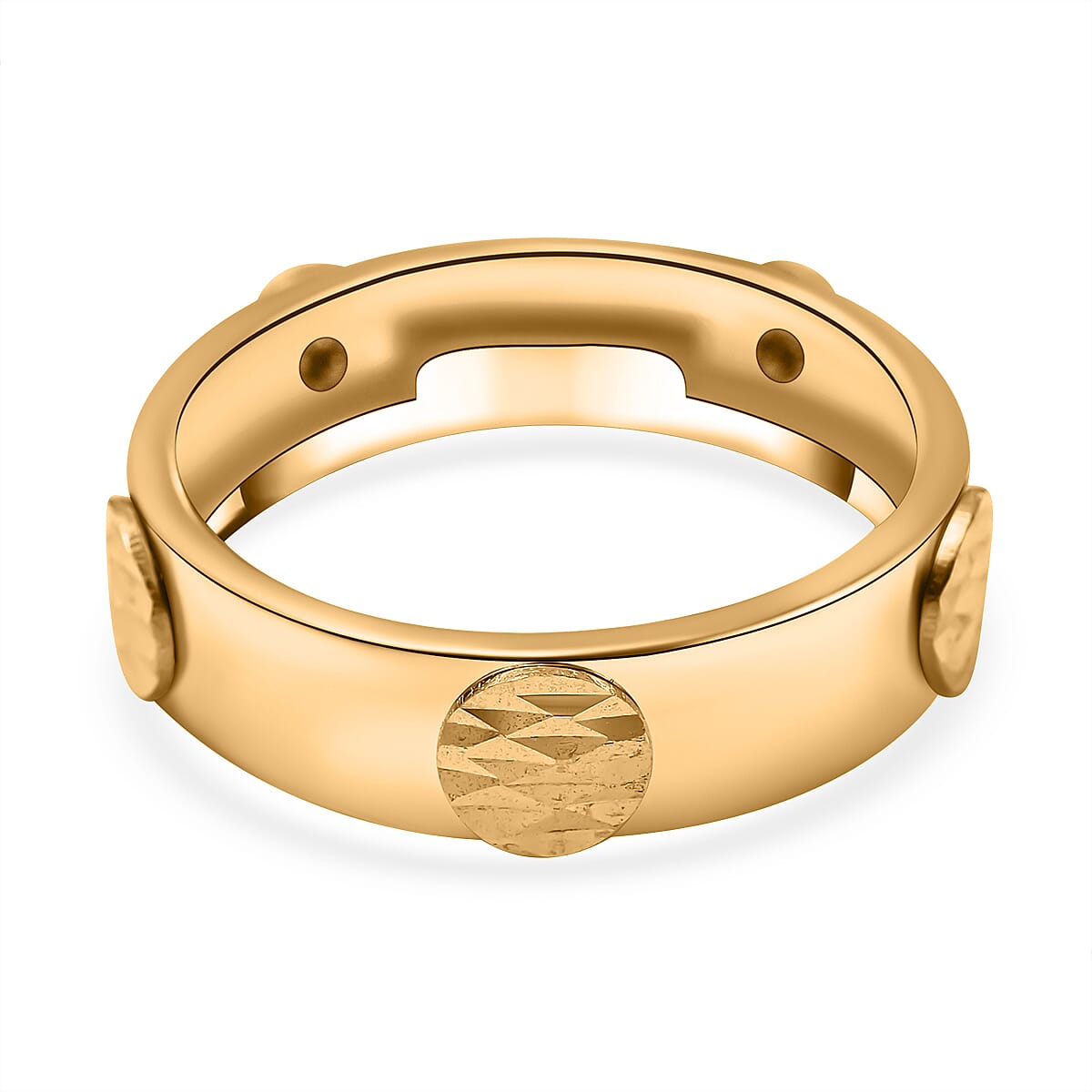 Maestro Collection - 9K Yellow Gold Circular Station Ring 7601402 0