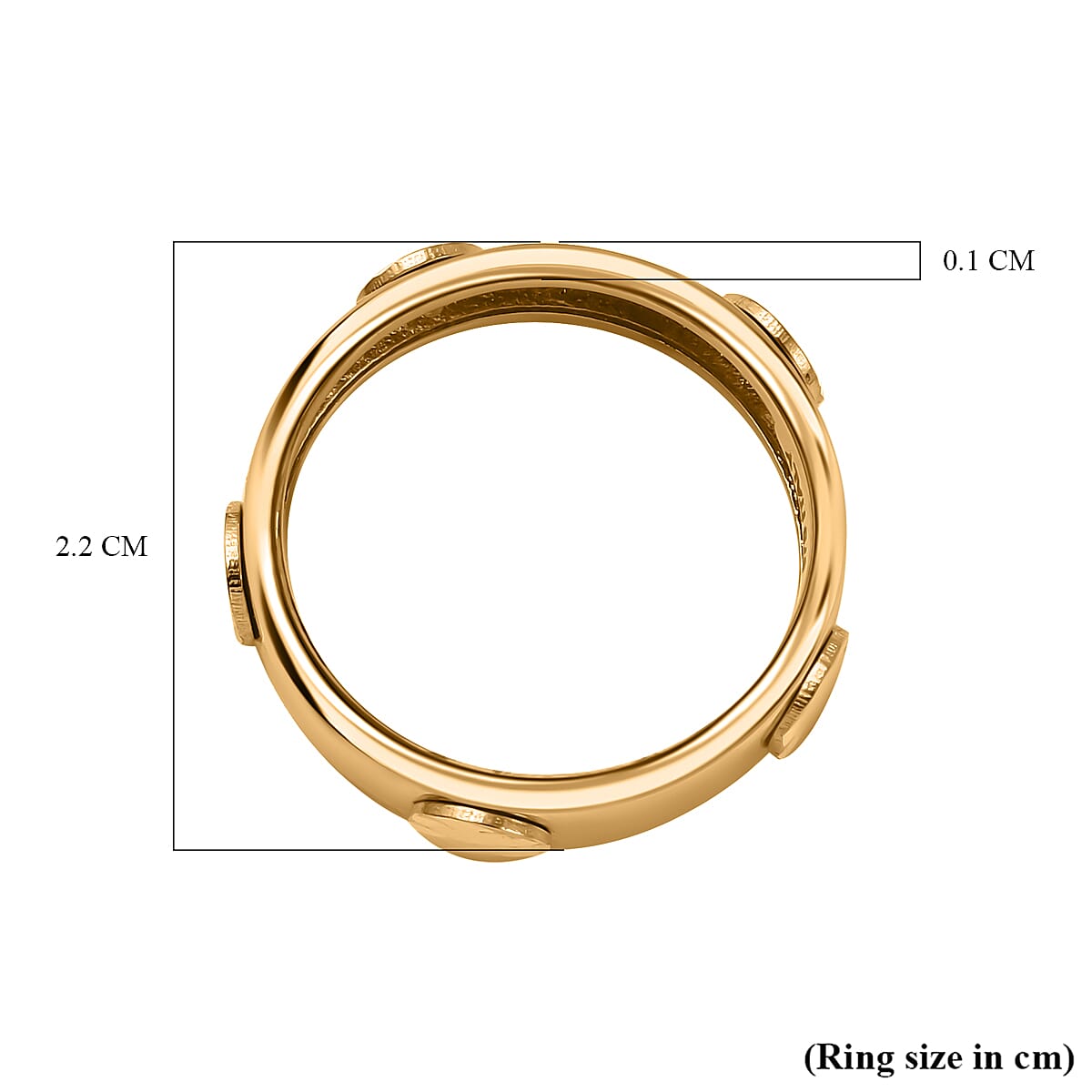 Maestro Collection - 9K Yellow Gold Circular Station Ring 7601402 4