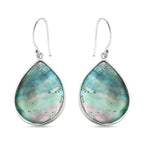 Royal Bali Collection - Abalone Shell Dragonfly Earrings in Sterling Silver