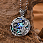 Royal Bali Collection- Abalone Shell Pendant Sterling Silver 20 Ct, Silver Wt. 6.78 Gms