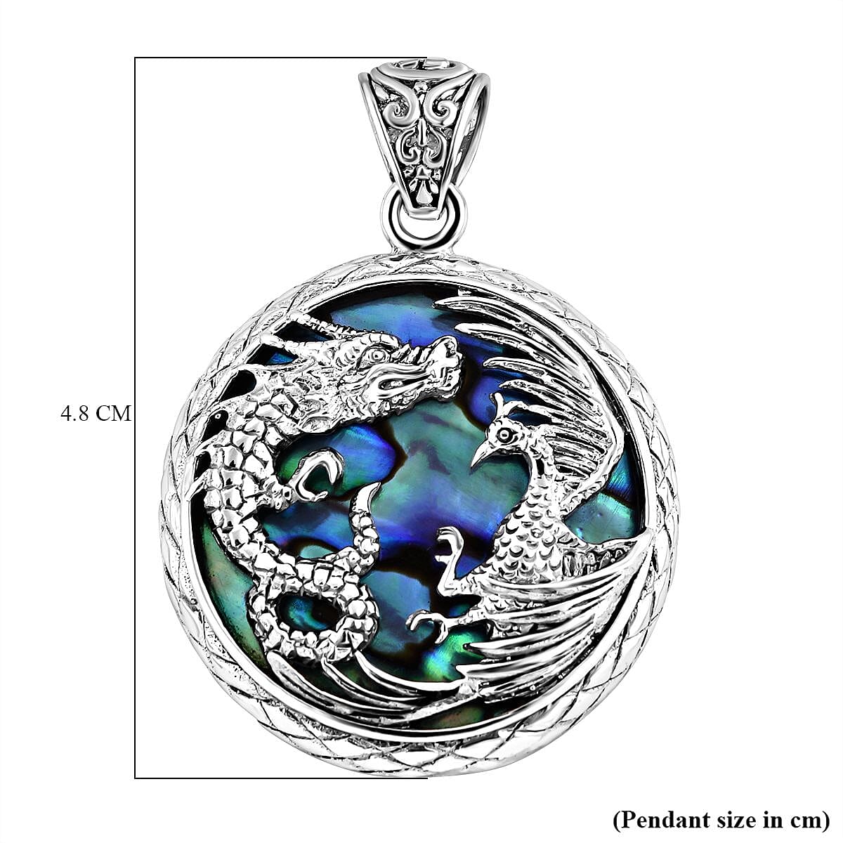 Royal Bali Collection- Abalone Shell Pendant Sterling Silver 20 Ct, Silver Wt. 6.78 Gms 7620848 6
