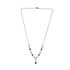 Amethyst & Natural Zircon Necklace (Size - 20) 2.65 Ct.