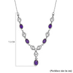 Amethyst & Natural Zircon Necklace (Size - 20) 2.65 Ct.