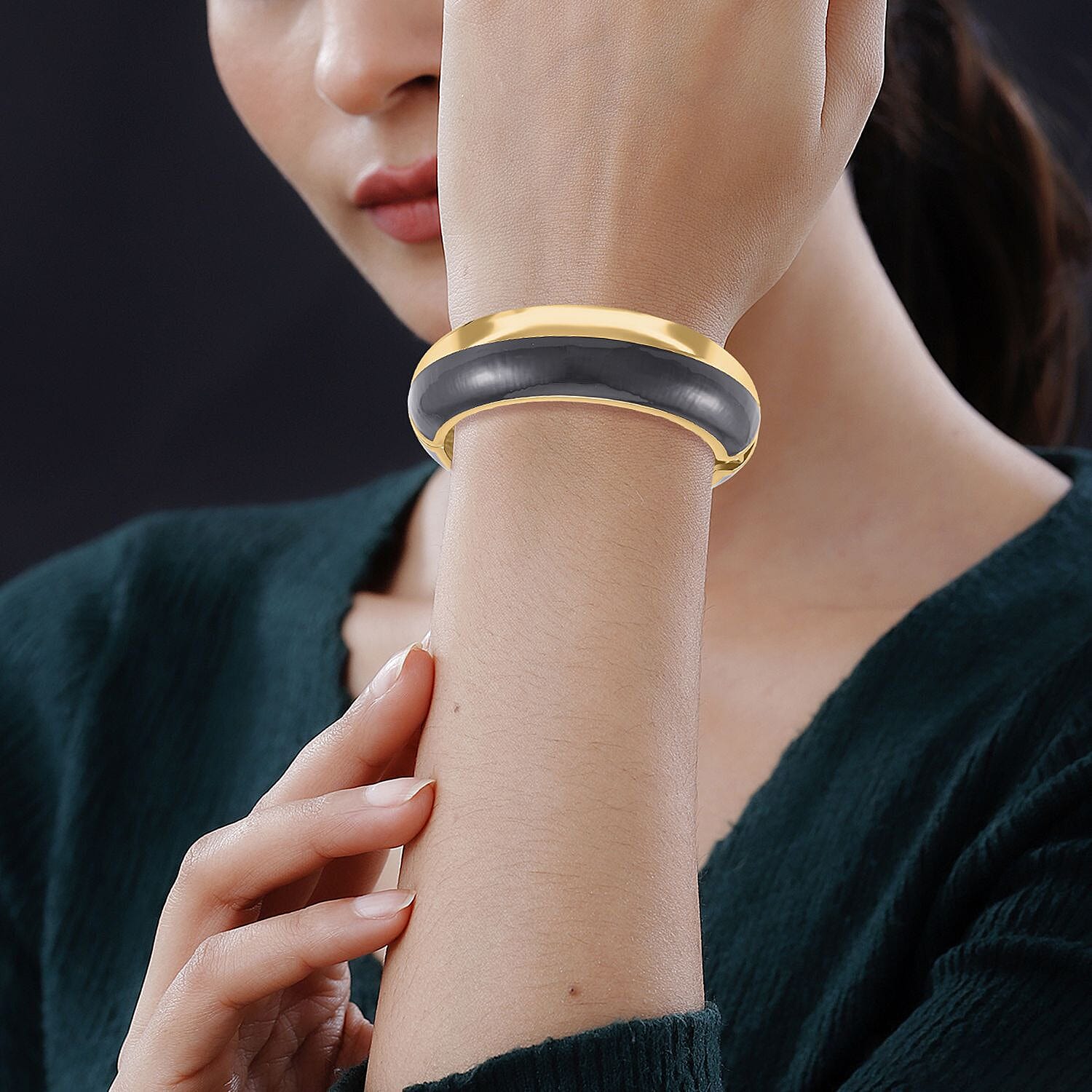 Designer Inspired Enamelled Bangle (Size 7.5) 7642751 3