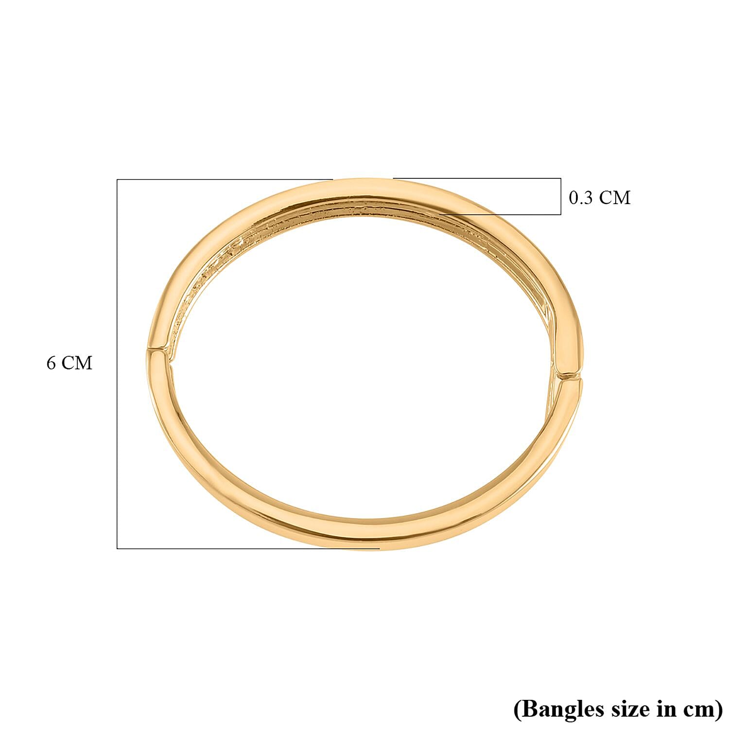 Designer Inspired Hinged Bangle (Size - 7.25) 7643055 7