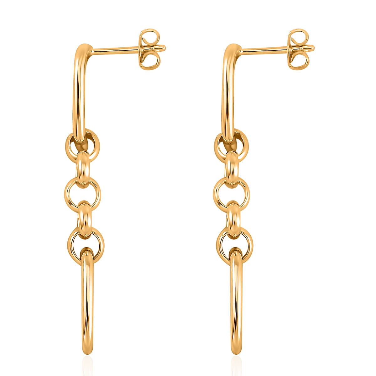 Chain Earrings in Yellow Gold Tone 7623092 4