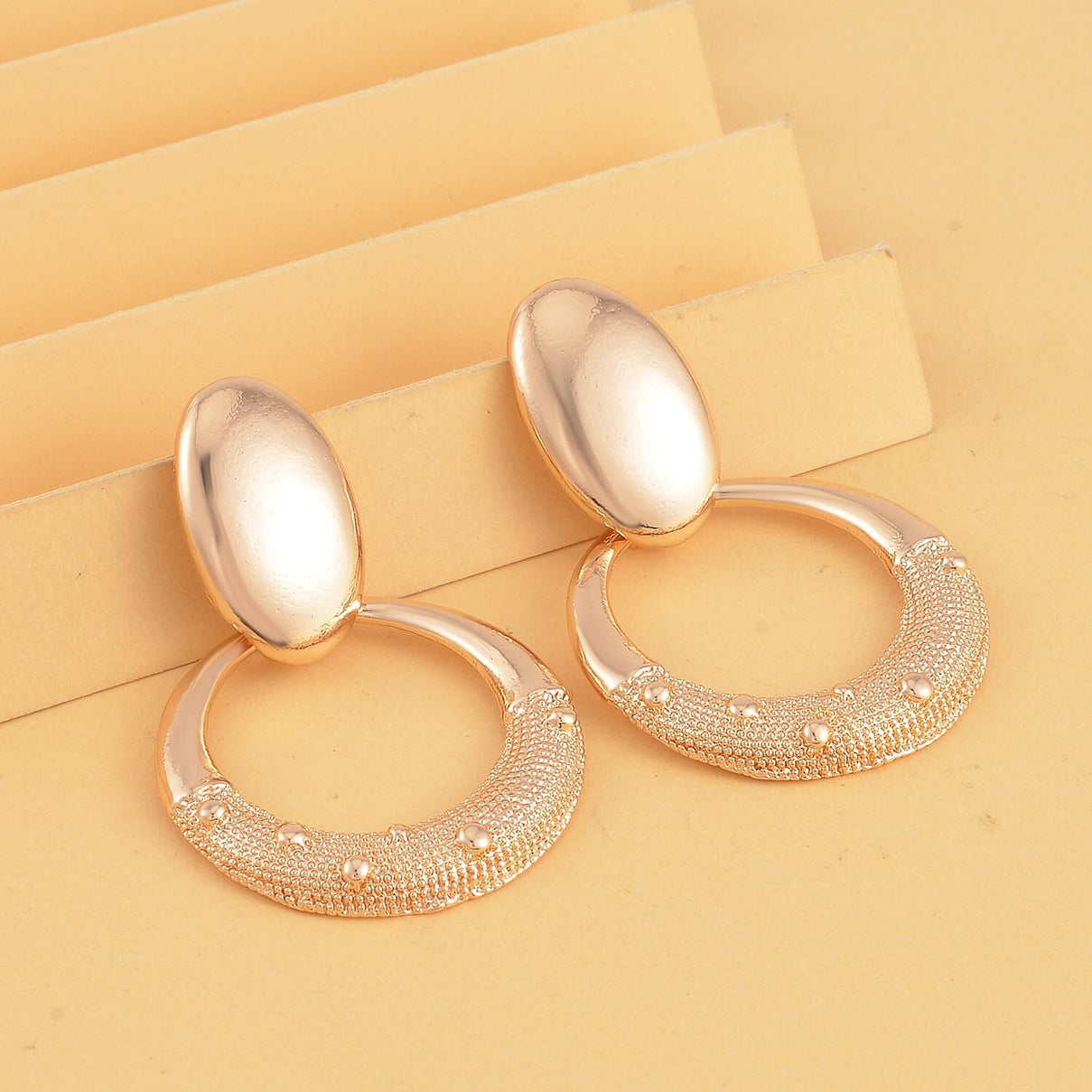 Antique Design Dangle Earrings with Push Back 7606383 7