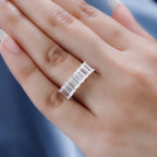 Finest CZ 7 Stone Ring in Sterling Silver 4.66 Ct.