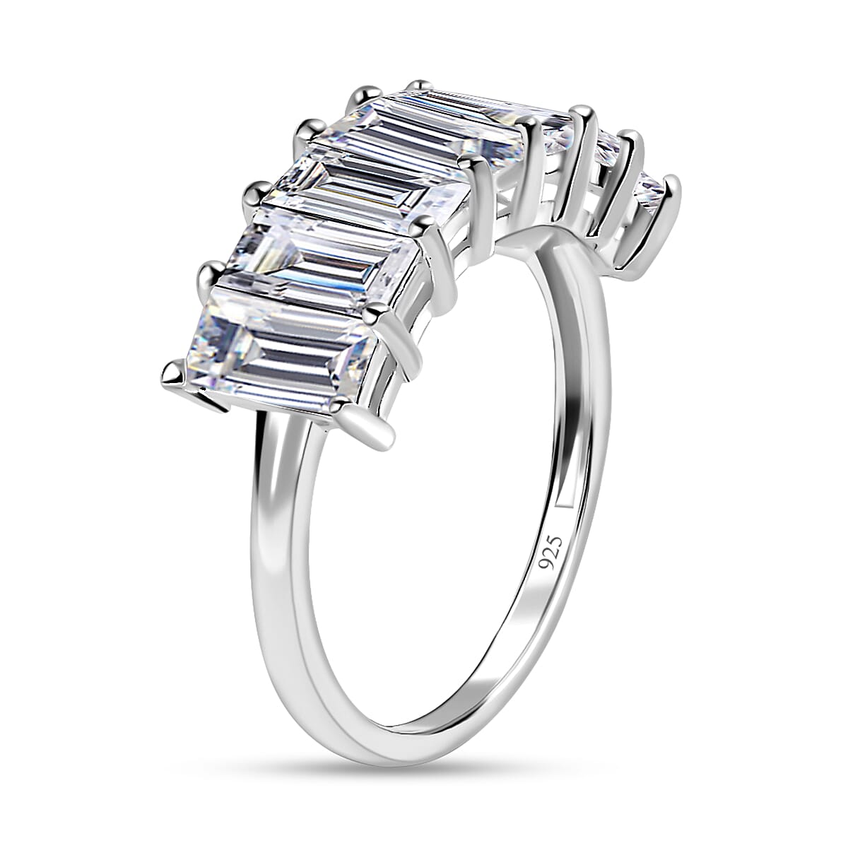 Finest CZ 7 Stone Ring in Sterling Silver 4.66 Ct. 7579615 3