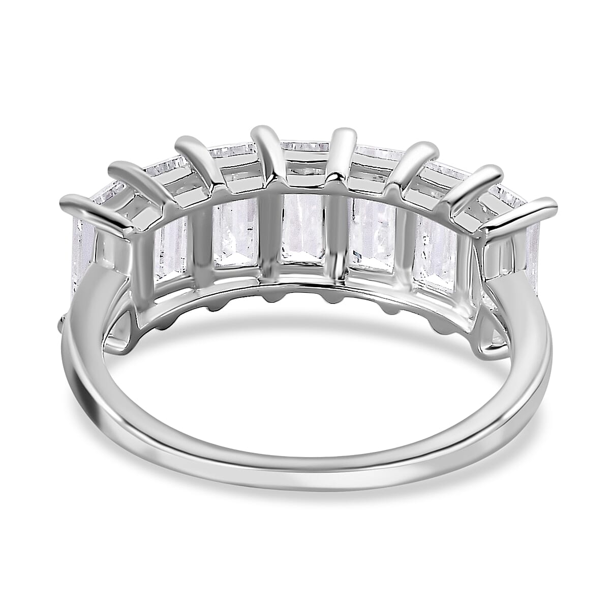 Finest CZ 7 Stone Ring in Sterling Silver 4.66 Ct. 7579615 4