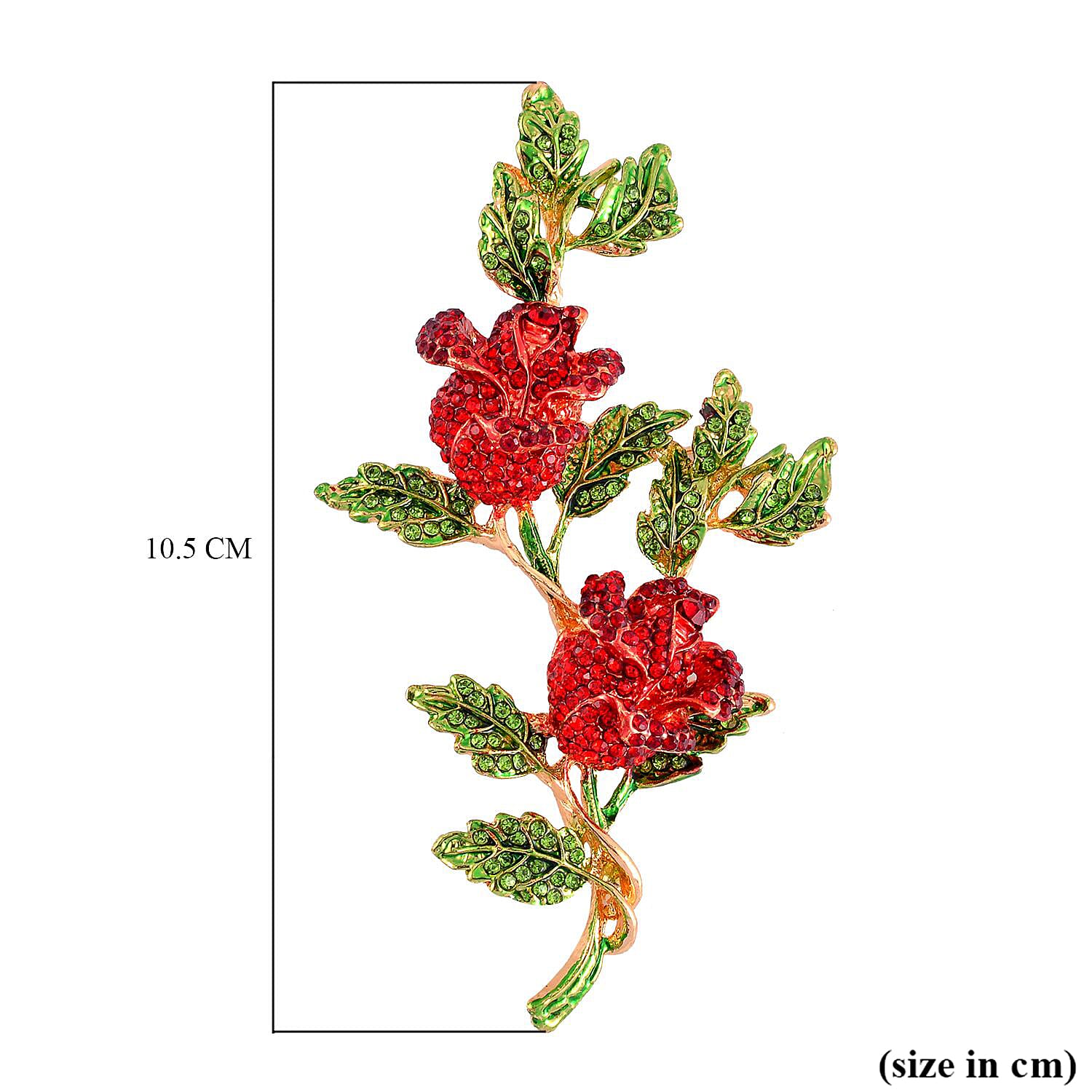 Multi-Coloured Crystal Floral Brooch 7640395 5