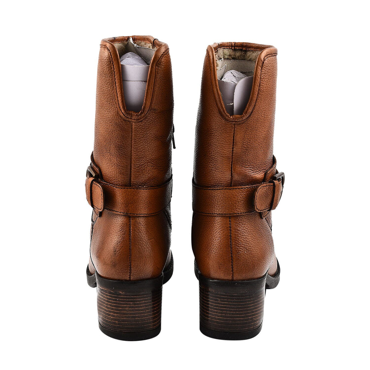 LOTUS - Leather Osmond Heeled Mid-Calf Boots - Tan 7691528 1