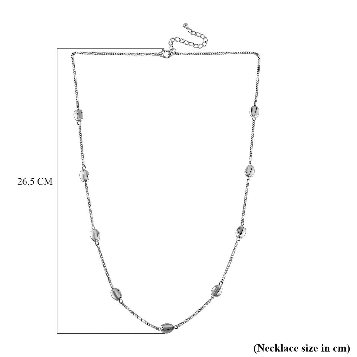 Designer Inspired -Pebble Station Necklace (Size - 29-3 inch Ext.) 7642298 4