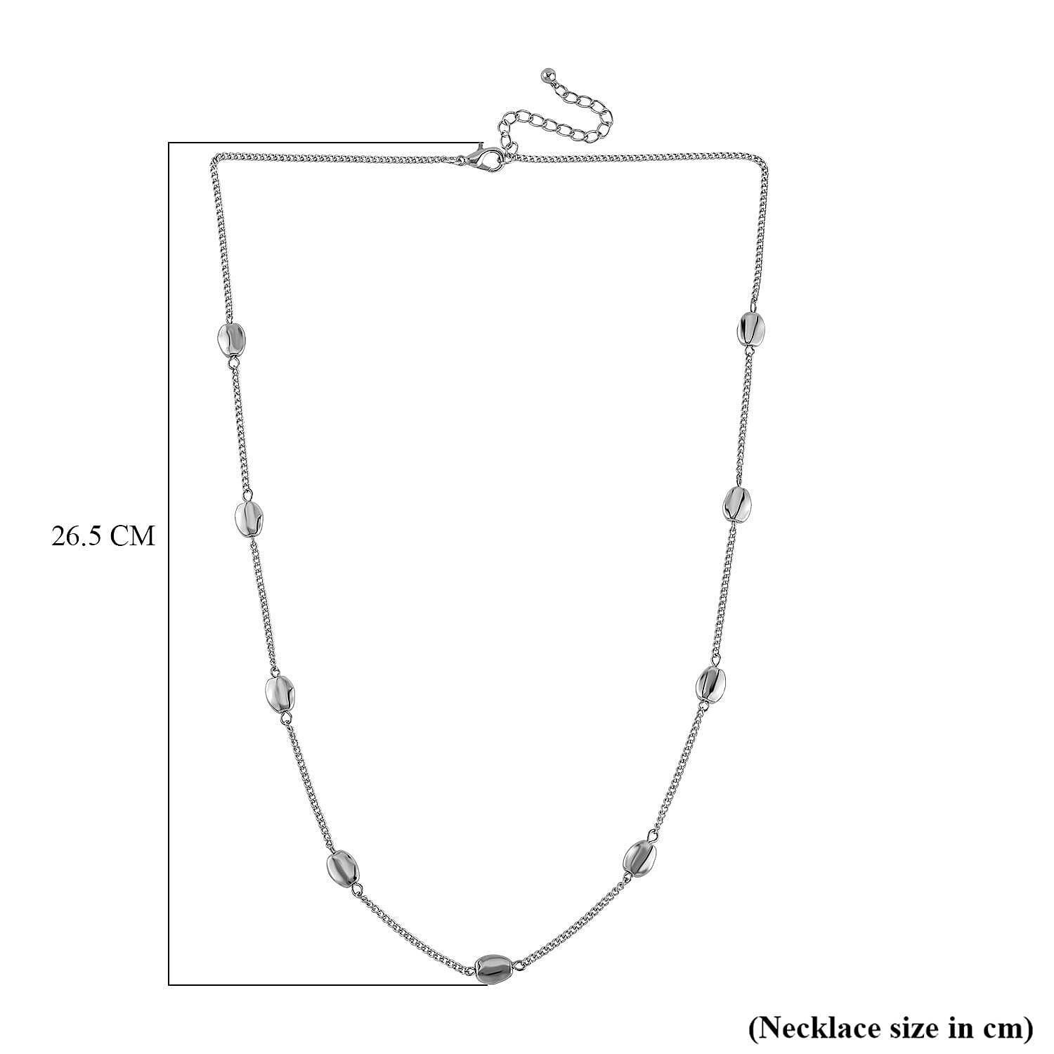 Designer Inspired -Pebble Station Necklace (Size - 29-3 inch Ext.) 7642298 4