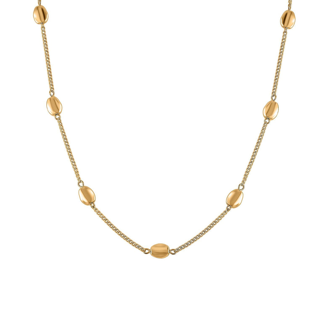 Designer Inspired - Pebble Station Necklace (Size - 29-3 inch Ext.)
