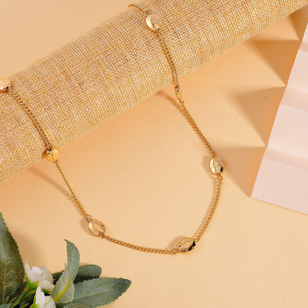 Designer Inspired - Pebble Station Necklace (Size - 29-3 inch Ext.) 7642368 2