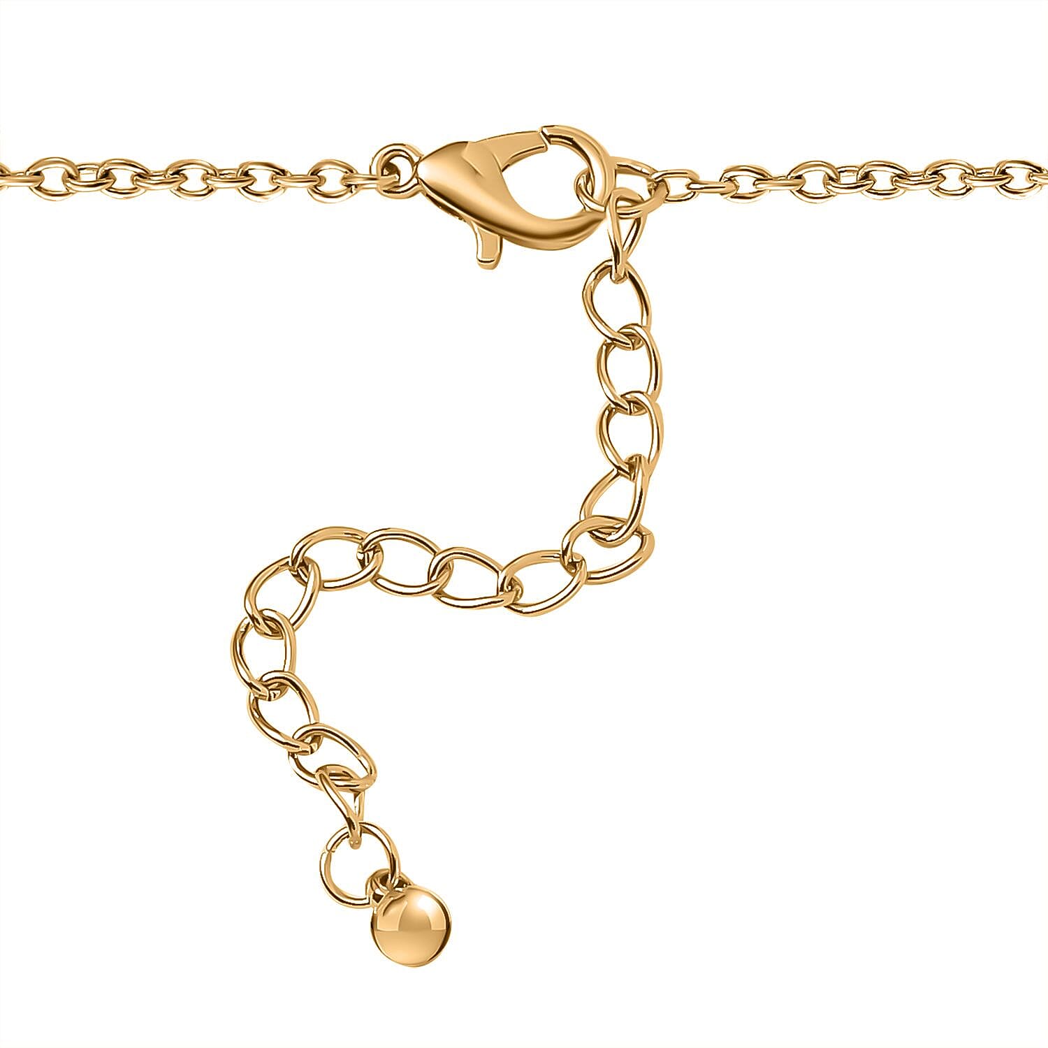 Designer Inspired - Pebble Station Necklace (Size - 29-2.50 Ext) in Yellow Gold Tone 7642440 4