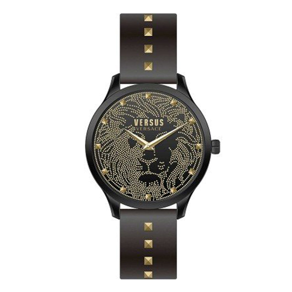 Versace Versus Nero Cint Pelle Quartz Movement 3ATM Water Resistant Analog Watch With Black Leather Strap 7707960 0