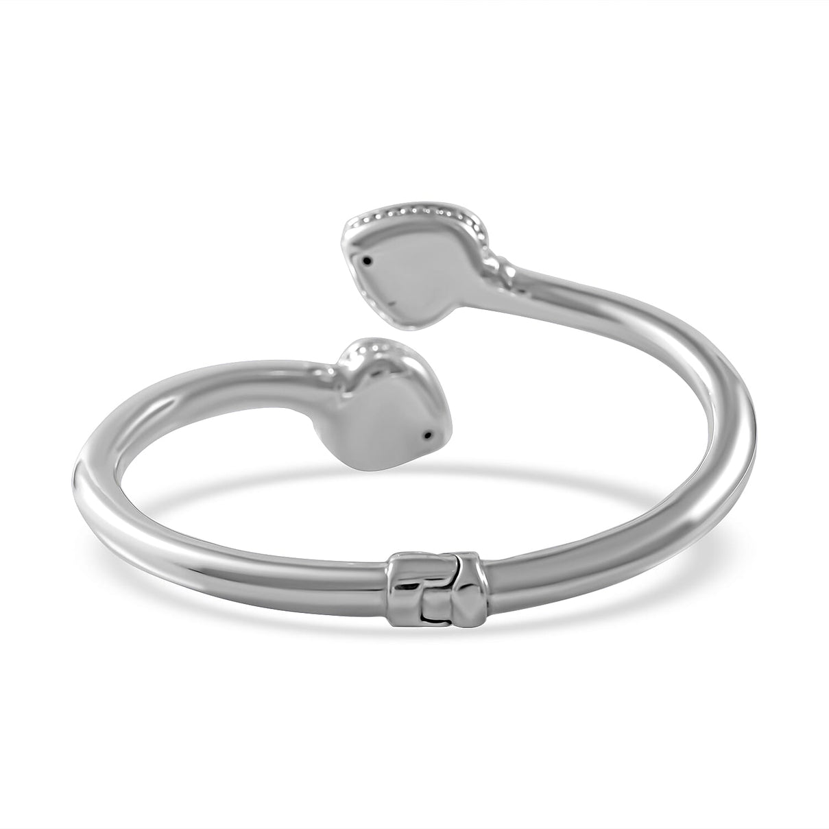 Sterling Silver Heart Bangle, Silver Wt. 14 Gms 7595479 3
