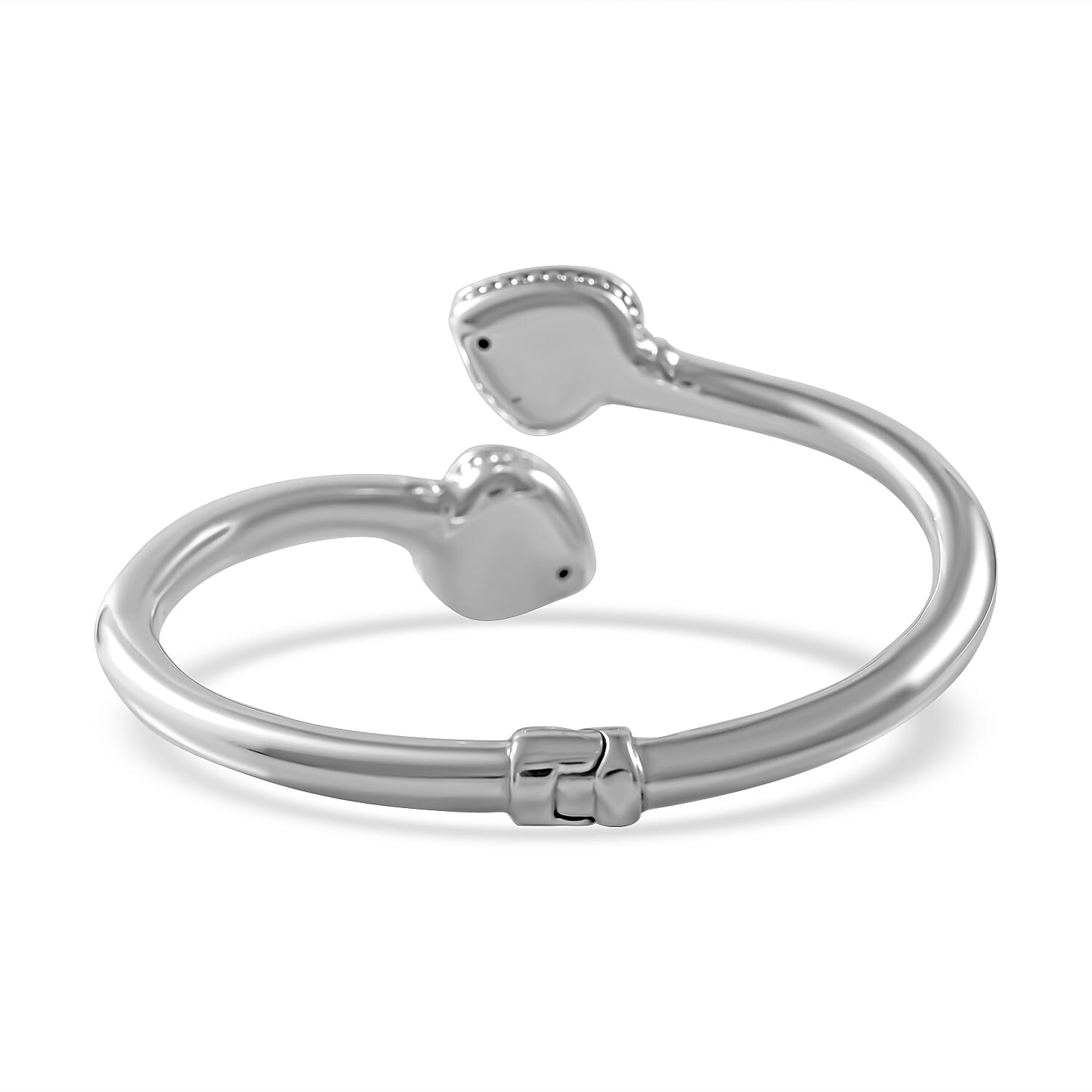 Sterling Silver Heart Bangle, Silver Wt. 14 Gms 7595479 3
