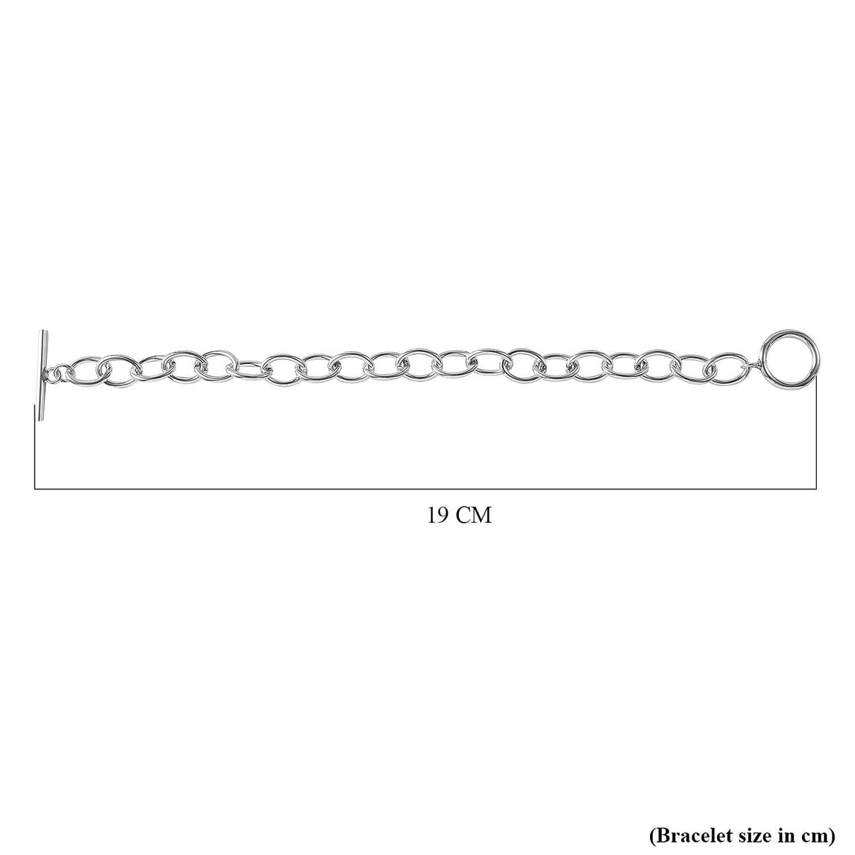 One Time  Closeout - Sterling Silver Offspring Link Bracelet (Size - 7.5) Silver Wt 12 Grms 7595018 6
