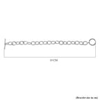 One Time  Closeout - Sterling Silver Offspring Link Bracelet (Size - 7.5) Silver Wt 12 Grms
