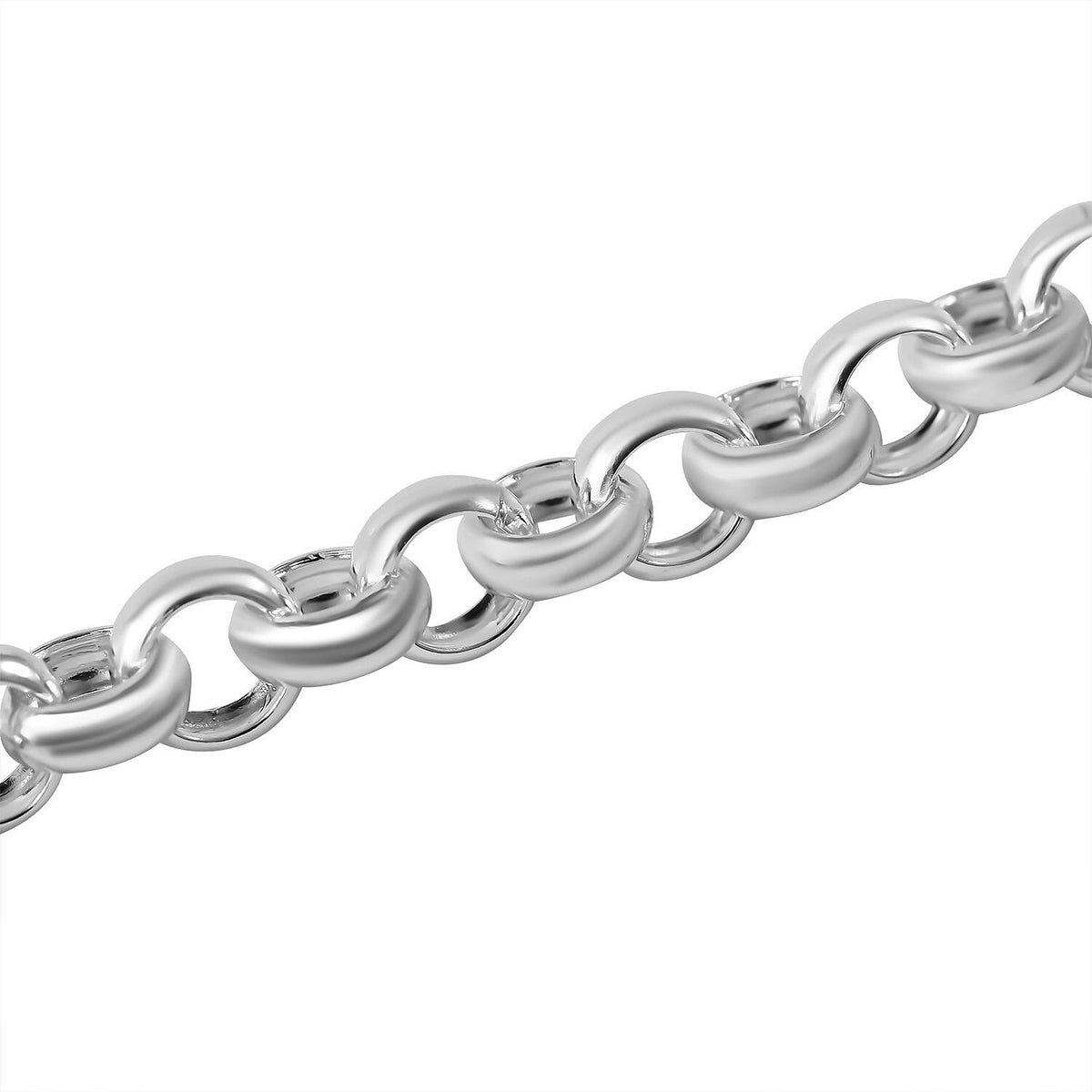 Bangkok Closeout Sterling Silver Belcher Bracelet (Size - 7.5), Silver Wt. 15.4 Gms 7595016 4