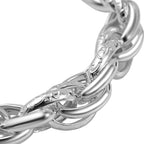 La Bella Italian Made Sterling Silver Prince of Wales Bracelet (Size - 7.5), 18.9 Gms