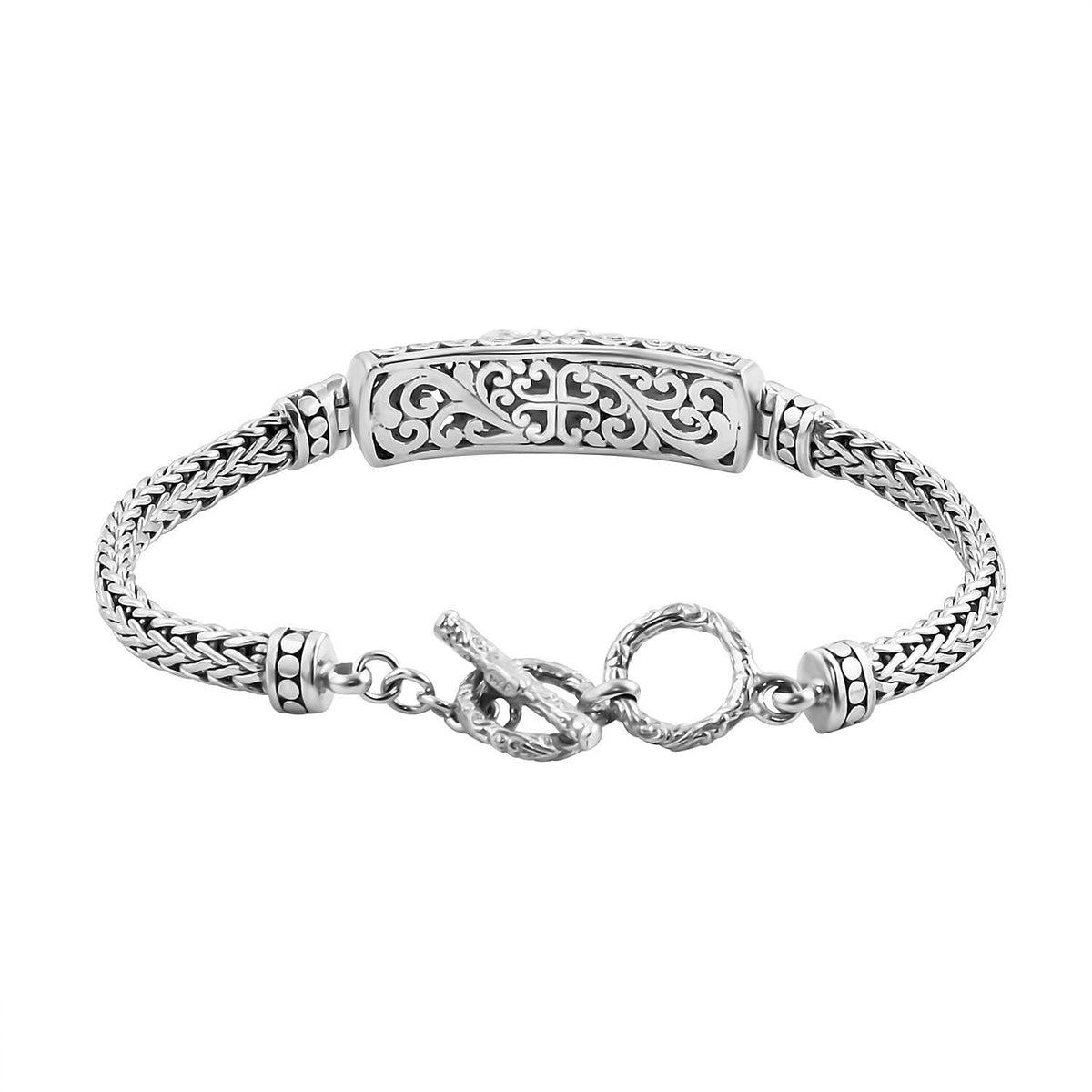Royal Bali Collection - Sterling Silver Butterfly Bracelet (Size 8.00), Silver Wt 22.850 GM 7620790 4