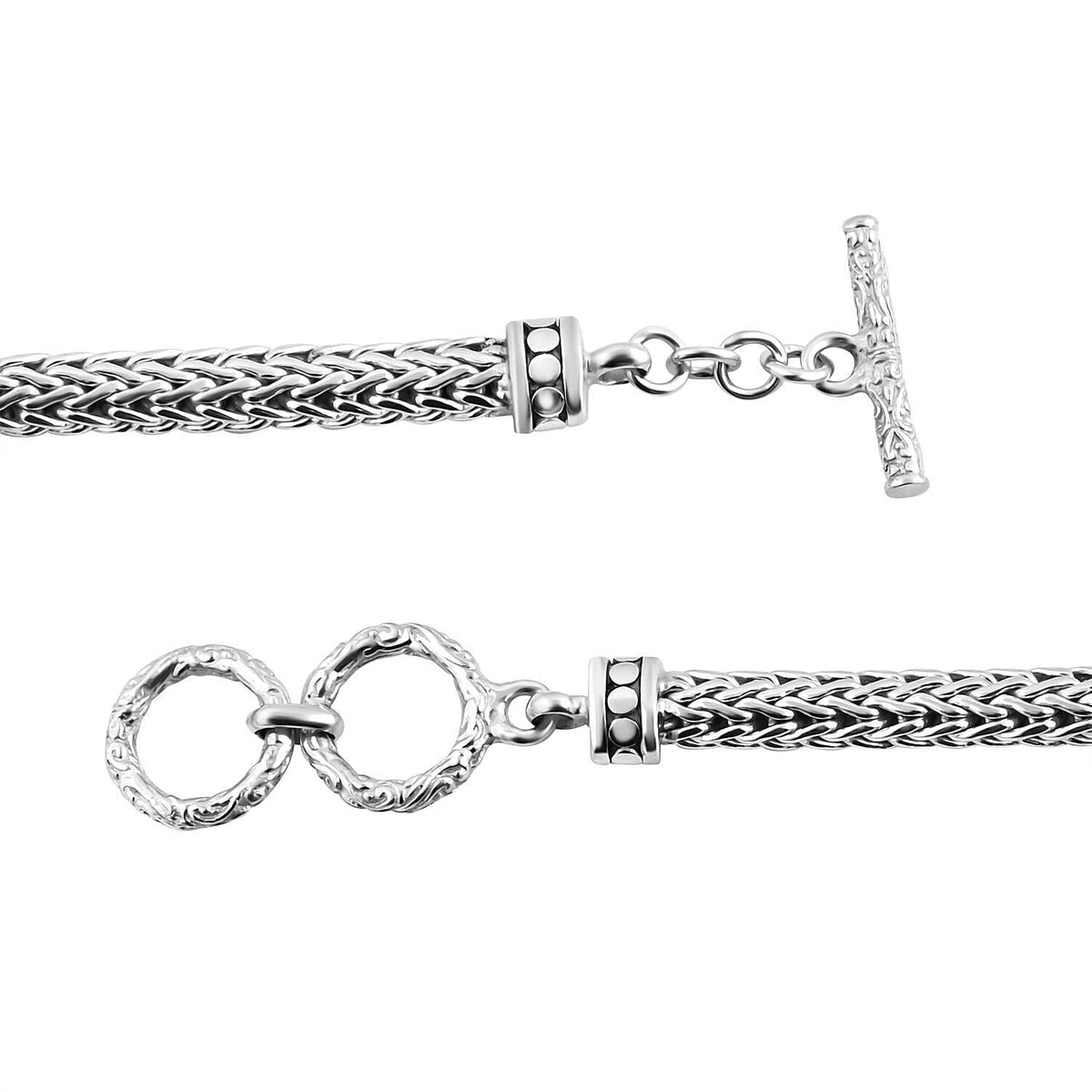 Royal Bali Collection - Sterling Silver Butterfly Bracelet (Size 8.00), Silver Wt 22.850 GM 7620790 5