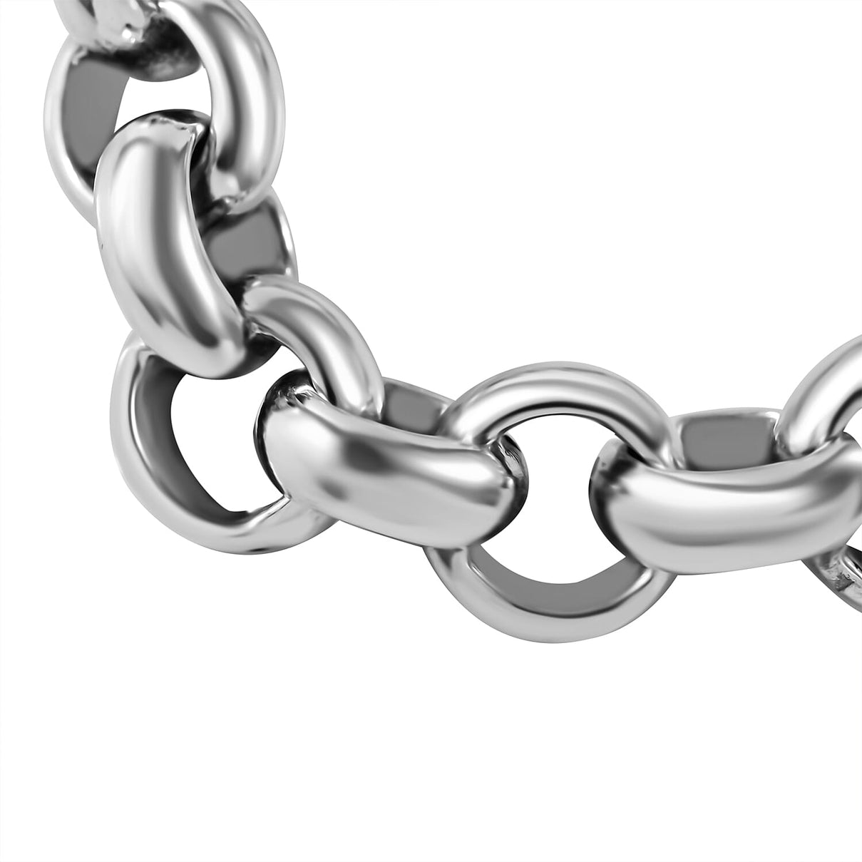 Platinum Overlay Sterling Silver Bracelet (Size - 7.5), Silver Wt. 24 Gms 7595530 2