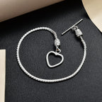 Royal Bali Sterling Silver Heart Bracelet (Size - 7.5)