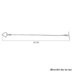 Sterling Silver Heart Bracelet (Size - 7.5)