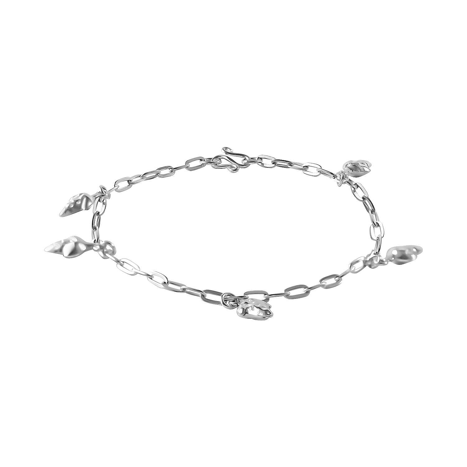 Sterling Silver Bracelet Strawberry Charm Bracelet (Size - 7.5) 7595013 3