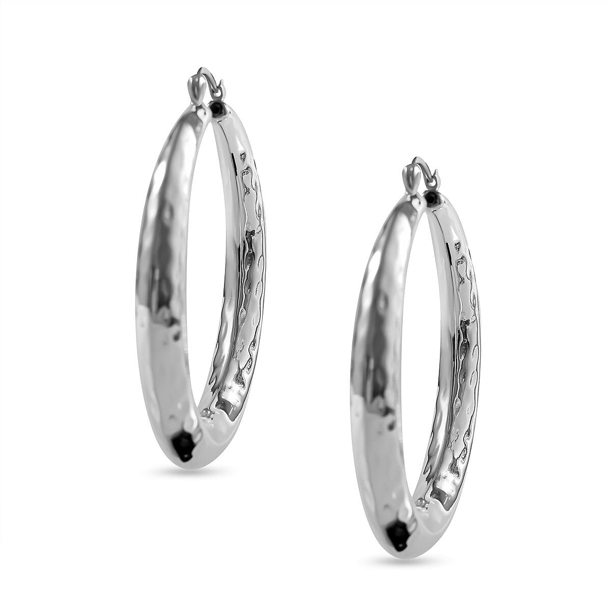 Bangkok Closeout - Sterling Silver Hoop Earrings, Silver Wt. 15 Gms 7595271 4