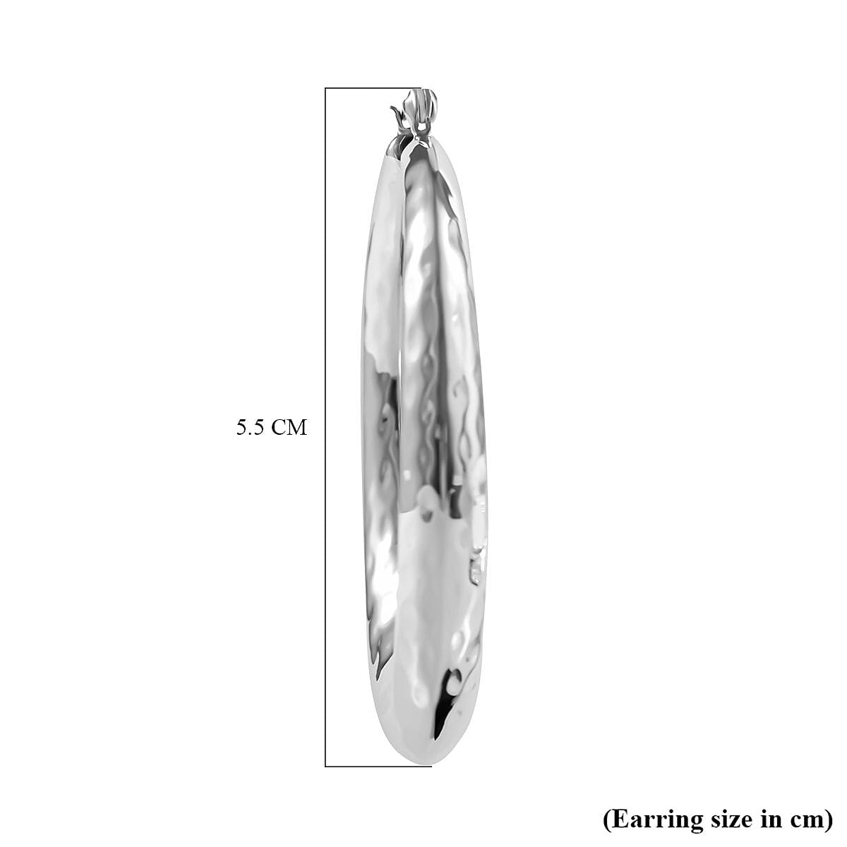 Bangkok Closeout - Sterling Silver Hoop Earrings, Silver Wt. 15 Gms 7595271 6