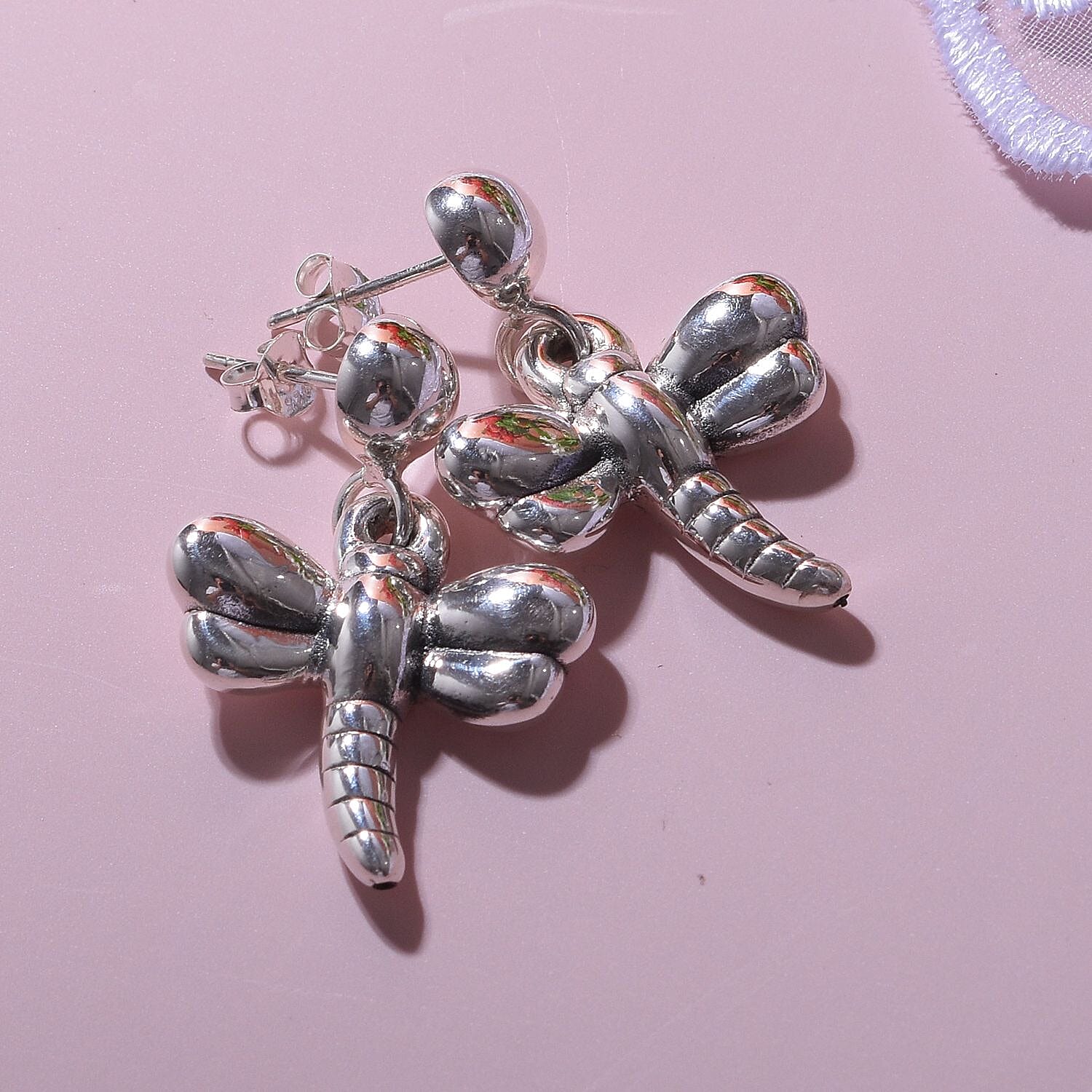 Bangkok Closeout - Sterling Silver Dragonfly Earrings 7595312 2