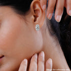 Royal Bali Collection - Sterling Silver Wall Earrings With Push Back