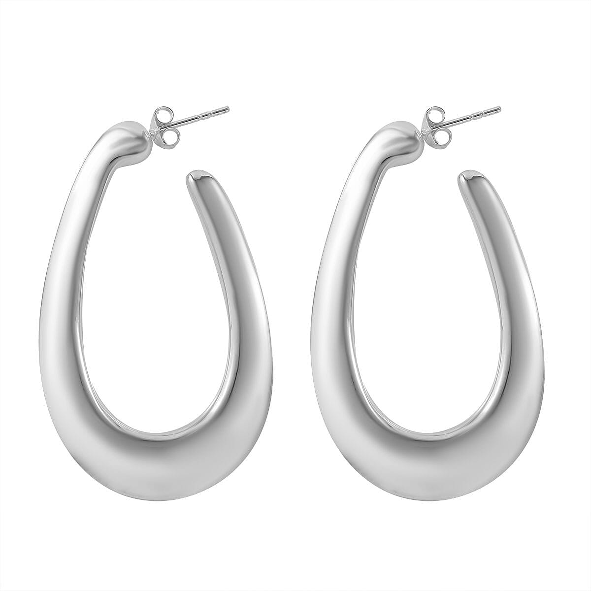 Bangkok Closeout - Sterling Silver Hoop Earrings 7595057 4