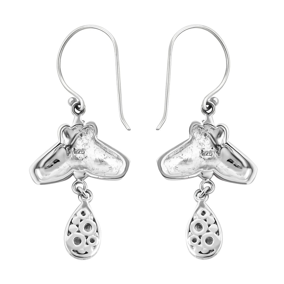 Royal Bali Sterling Silver Butterfly Drop Earrings, Silver Wt. 10.80 Gms 7620494 4