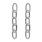 Sterling Silver Paper Clip Earrings